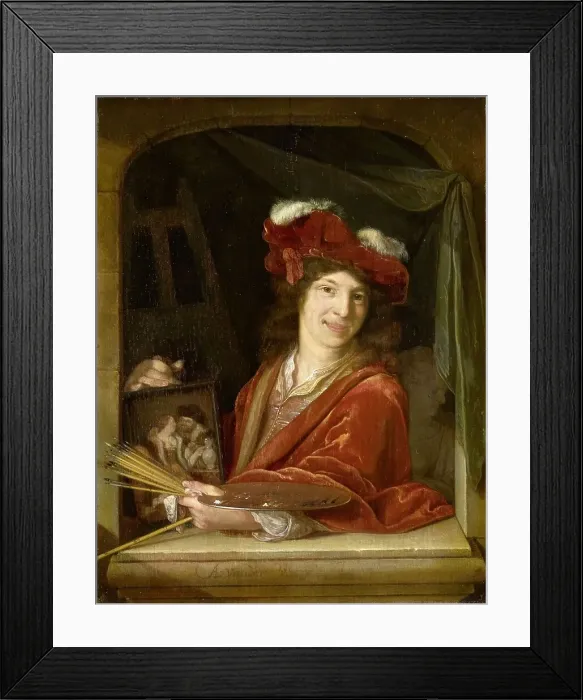 Framed Print : A young Painter, 1670-1690. Creator: Adriaen van der Werff Framed Print : A young Painter, 1670-1690. Creator: Adriaen van der Werff