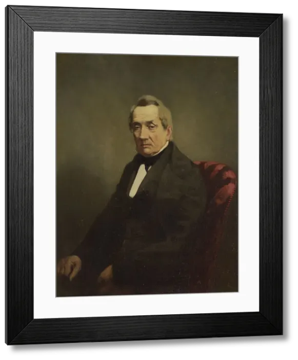 Framed Print : Portrait of J C de Brunett, Consul-General of Russia to Amsterdam, c.1850. Creator: Anon Framed Print : Portrait of J C de Brunett, Consul-General of Russia to Amsterdam, c.1850. Creator: Anon
