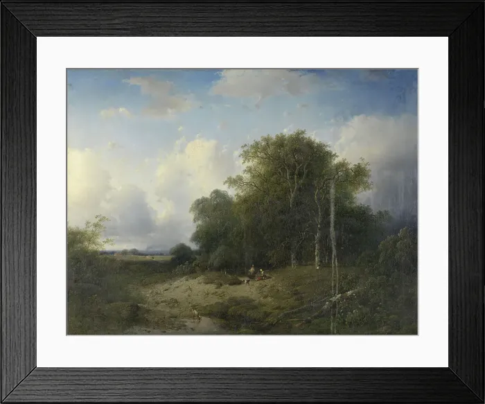 Framed Print : Landscape, 1840-1865. Creator: Frederik Hendrik Hendriks Framed Print : Landscape, 1840-1865. Creator: Frederik Hendrik Hendriks