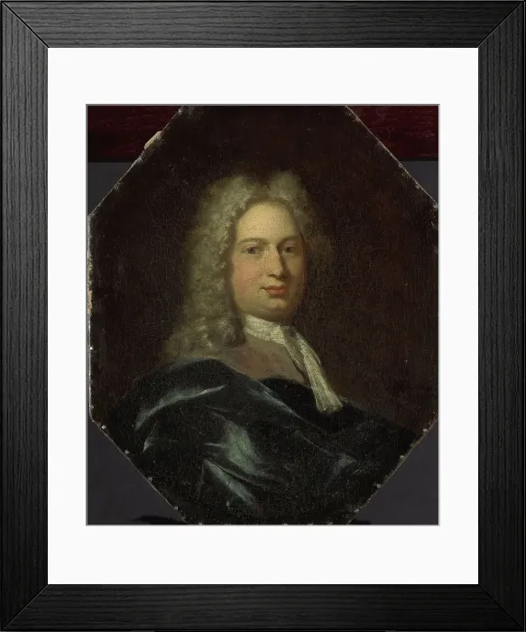 Framed Print : Portrait of Isaac Verburg, Rector of the Latin School in Amsterdam, 1725. Creator: Jan Maurits Quinkhard Framed Print : Portrait of Isaac Verburg, Rector of the Latin School in Amsterdam, 1725. Creator: Jan Maurits Quinkhard