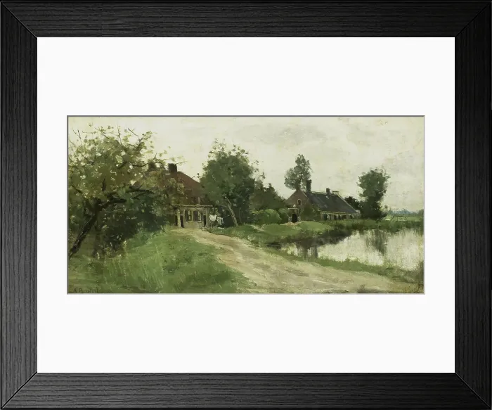 Framed Print : Near Breukelen on the Vecht, c.1870-c.1923. Creator: Nicolaas Bastert Framed Print : Near Breukelen on the Vecht, c.1870-c.1923. Creator: Nicolaas Bastert