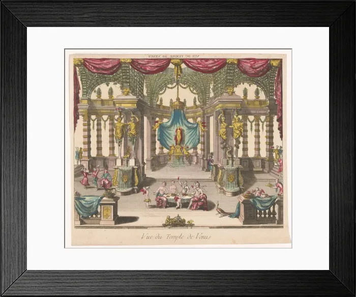 Framed Print : View of the interior of the Temple of Venus, 1700-1799. Creator: Unknown Framed Print : View of the interior of the Temple of Venus, 1700-1799. Creator: Unknown