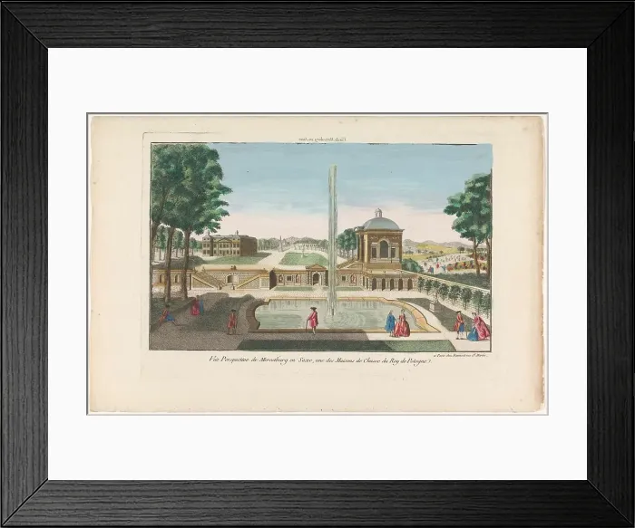 Framed Print : View of the Schloss Moritzburg, 1745-1775. Creator: Unknown Framed Print : View of the Schloss Moritzburg, 1745-1775. Creator: Unknown