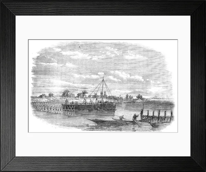 Framed Print : Sketches in Asiatic Russia - Fishing Station below Astrakan, 1857. Creator: Unknown Framed Print : Sketches in Asiatic Russia - Fishing Station below Astrakan, 1857. Creator: Unknown