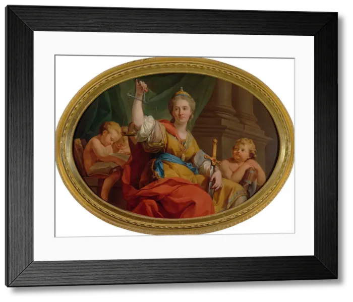 Framed Print : Allegory of Justice, 1776-1777. Creator: Bacciarelli, Marcello (1731-1818) Framed Print : Allegory of Justice, 1776-1777. Creator: Bacciarelli, Marcello (1731-1818)