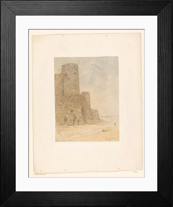 Framed Print : Castle in the desert, 1890-1930. Creator: Philip Zilcken Framed Print : Castle in the desert, 1890-1930. Creator: Philip Zilcken