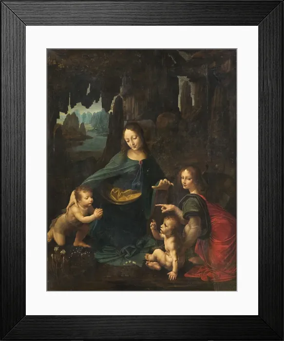 Framed Print : The Virgin of the Rocks, 1601-1700. Creator: Leonardo da Vinci Framed Print : The Virgin of the Rocks, 1601-1700. Creator: Leonardo da Vinci
