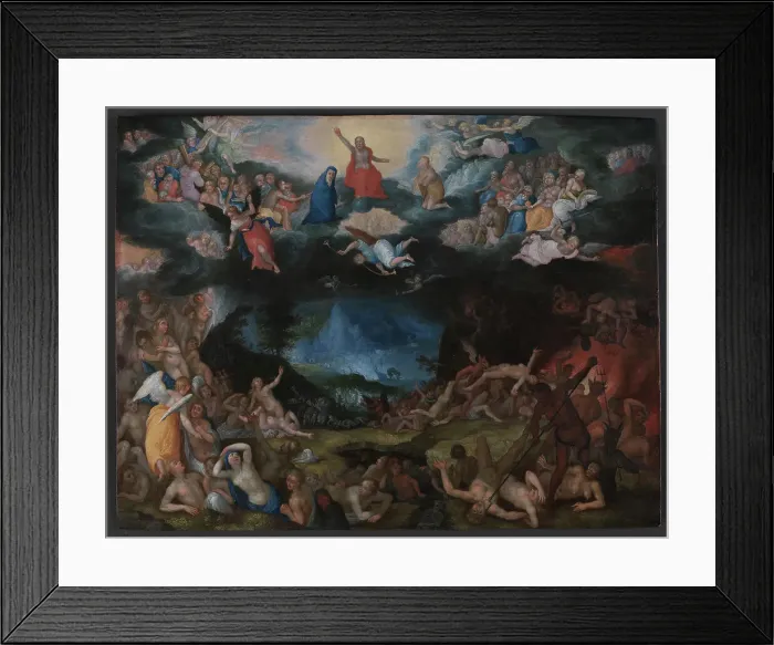 Framed Print : The Last Judgement, 1602. Creator: Brueghel the Elder, Jan, workshop of Framed Print : The Last Judgement, 1602. Creator: Brueghel the Elder, Jan, workshop of