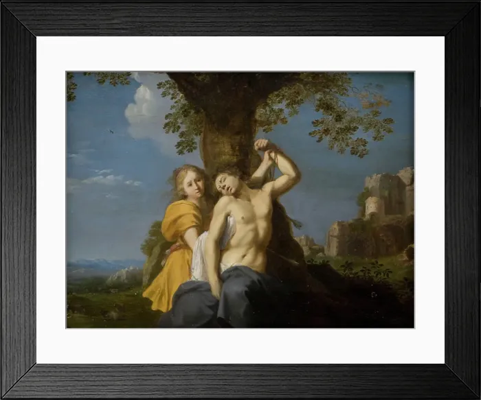 Framed Print : St Sebastian, 1609-1667. Creator: Cornelis van Poelenburch Framed Print : St Sebastian, 1609-1667. Creator: Cornelis van Poelenburch
