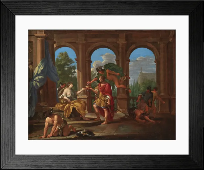 Framed Print : Circe and Ulysses, 1611-1669. Creators: Filippo Lauri, Pietro da Cortona Framed Print : Circe and Ulysses, 1611-1669. Creators: Filippo Lauri, Pietro da Cortona