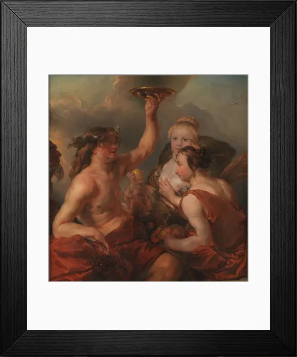 Framed Print : Bacchus, Ceres and Venus, 1612-1655. Creator: Cornelis Schut I