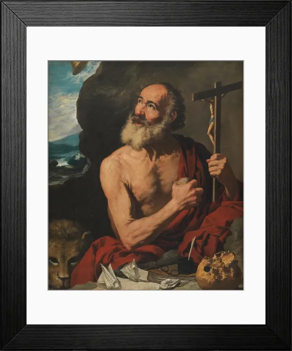 Framed Print : The Penitent St. Jerome, 1614-1656. Creator: Francisco Collantes Framed Print : The Penitent St. Jerome, 1614-1656. Creator: Francisco Collantes