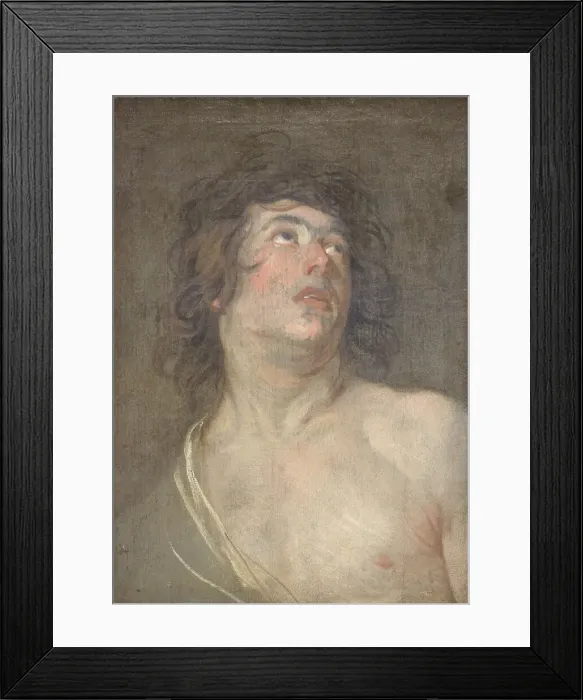 Framed Print : Study Head of a Young Man Looking Upwards. St Sebastian, 1614-1641. Creator: Anthony van Dyck Framed Print : Study Head of a Young Man Looking Upwards. St Sebastian, 1614-1641. Creator: Anthony van Dyck