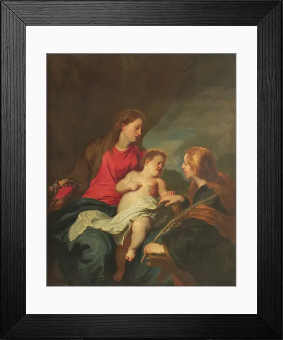 Framed Print : The Mystic Marriage of St Catherine of Alexandria, c1630-1641. Creator: Anthony van Dyck Framed Print : The Mystic Marriage of St Catherine of Alexandria, c1630-1641. Creator: Anthony van Dyck