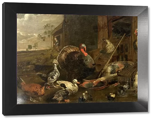 Hens, Ducks and a Turkey Cock, 1614-1652. Creator: Adriaen van Utrecht