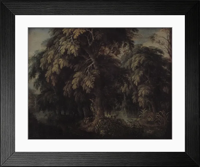 Framed Print : Wooded Landscape, 1615-1620. Creator: Alexander Keirincx Framed Print : Wooded Landscape, 1615-1620. Creator: Alexander Keirincx