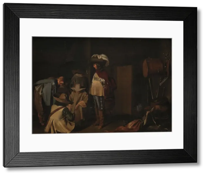 Framed Print : A Guardroom, 1616-1673. Creator: Anthonie Palamedesz Framed Print : A Guardroom, 1616-1673. Creator: Anthonie Palamedesz