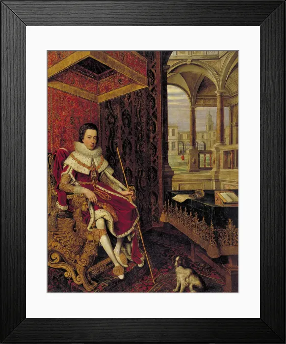Framed Print : Charles I (1600-1649) when Prince of Wales, 1619-1621. Creators: Hendrick van Steenwijck the Elder, Daniel Mytens, Paulus van Somer Framed Print : Charles I (1600-1649) when Prince of Wales, 1619-1621. Creators: Hendrick van Steenwijck the Elder, Daniel Mytens, Paulus van Somer
