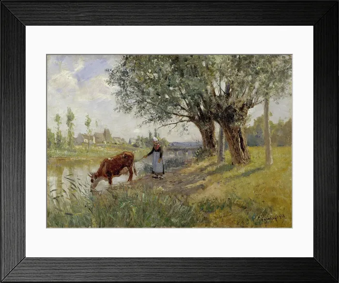 Framed Print : Countryside near Grez-sur-Loing, 1889. Creator: Carl Ludwig Trägardh Framed Print : Countryside near Grez-sur-Loing, 1889. Creator: Carl Ludwig Trägardh
