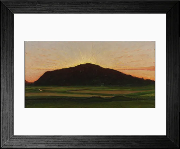 Framed Print : Afterglow, 1909. Creator: Karl Nordström Framed Print : Afterglow, 1909. Creator: Karl Nordström