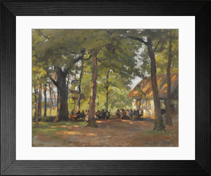 Framed Print : A Tavern in the Forest. Creator: Paul Eduard Crodel Framed Print : A Tavern in the Forest. Creator: Paul Eduard Crodel