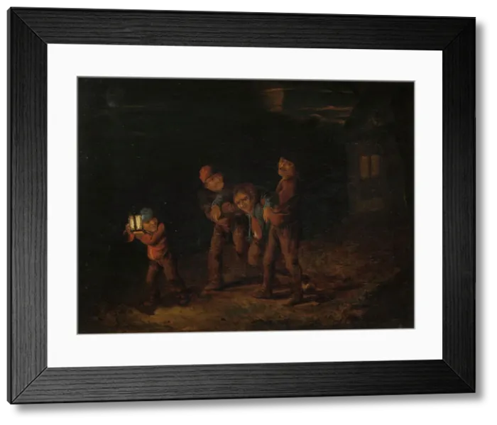 Framed Print : Seeing the Drunkard Home, 1621-1638. Creator: Unknown Framed Print : Seeing the Drunkard Home, 1621-1638. Creator: Unknown