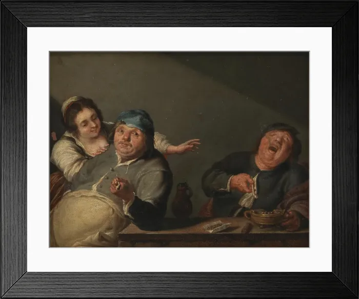 Framed Print : Smokers, 1621-1654. Creator: Joos van Craesbeeck Framed Print : Smokers, 1621-1654. Creator: Joos van Craesbeeck