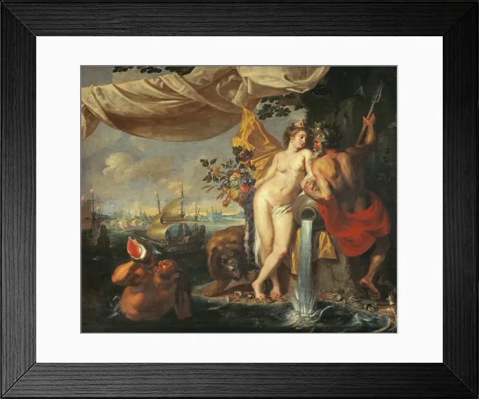Framed Print : Allegory of the Sound, 1622. Creator: Isaac Isaacsz Framed Print : Allegory of the Sound, 1622. Creator: Isaac Isaacsz