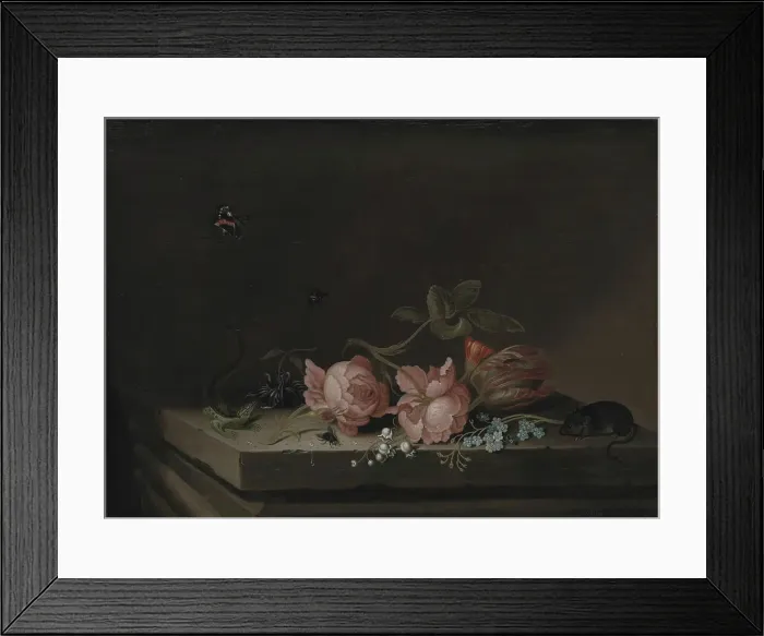 Framed Print : Flowers, 1623-1649. Creator: Jan Baptist van Fornenburgh Framed Print : Flowers, 1623-1649. Creator: Jan Baptist van Fornenburgh