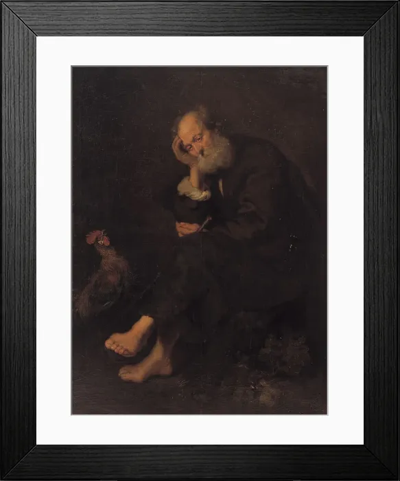 Framed Print : St Peter Repentant, 1624-1670. Creator: Karel van Mander III Framed Print : St Peter Repentant, 1624-1670. Creator: Karel van Mander III