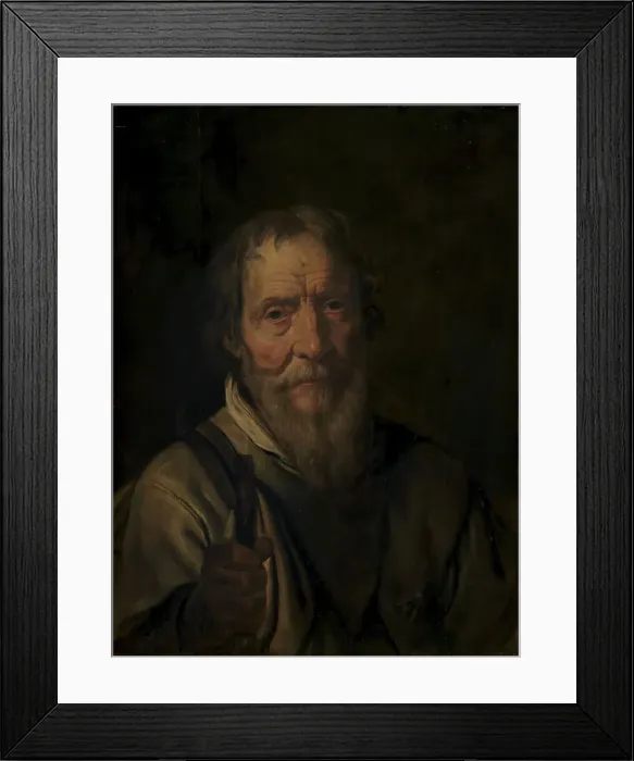 Framed Print : Portrait of an Old Man. Christian Jacobsen Drakenberg (?), 1624-1670. Creator: Karel van Mander III Framed Print : Portrait of an Old Man. Christian Jacobsen Drakenberg (?), 1624-1670. Creator: Karel van Mander III
