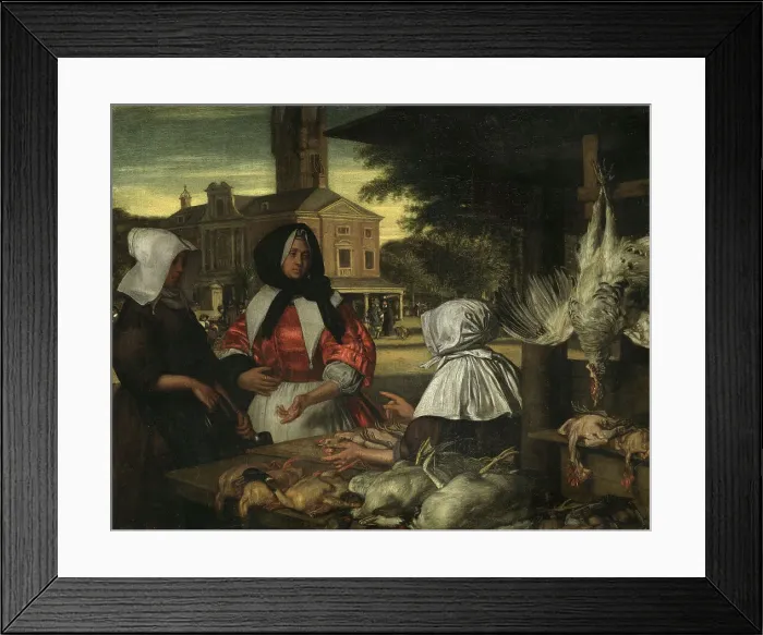 Framed Print : The Birdmarket, Amsterdam, mid-late 17th century. Creator: Emanuel de Witte Framed Print : The Birdmarket, Amsterdam, mid-late 17th century. Creator: Emanuel de Witte