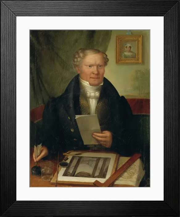 Framed Print : Pehr Axel Nystrom, 1793-1868, 1832. Creator: Erik Wahlbergson Framed Print : Pehr Axel Nystrom, 1793-1868, 1832. Creator: Erik Wahlbergson