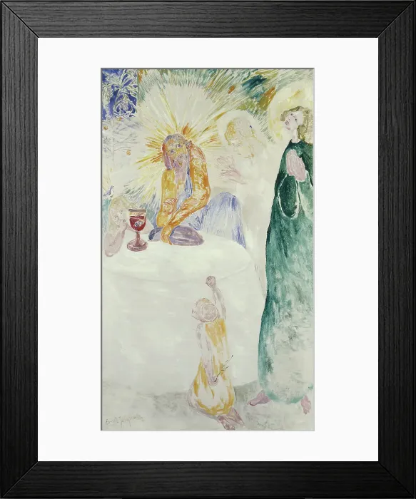 Framed Print : The Holy Sacrament. Creator: Ernst Josephson Framed Print : The Holy Sacrament. Creator: Ernst Josephson