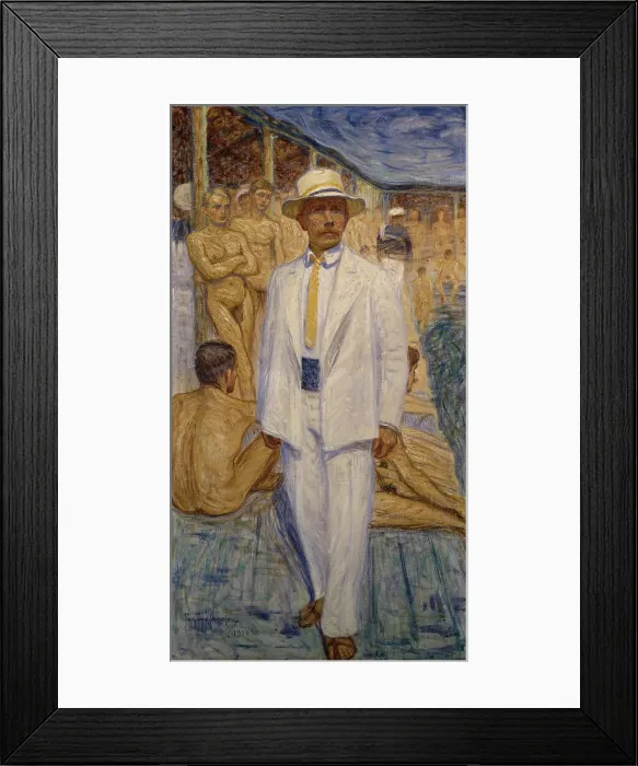 Framed Print : Self portrait, 1910. Creator: Eugène Jansson Framed Print : Self portrait, 1910. Creator: Eugène Jansson