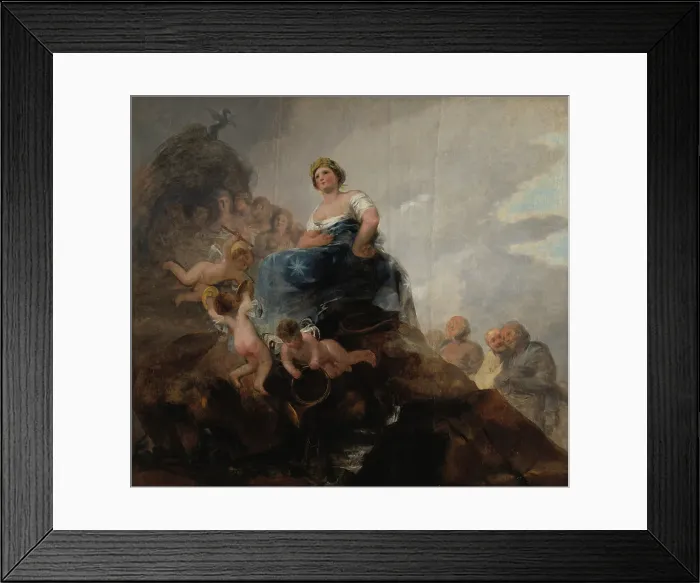 Framed Print : Poetry and Poets, 1800s. Creator: Francisco Goya Framed Print : Poetry and Poets, 1800s. Creator: Francisco Goya