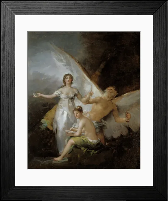 Framed Print : Truth, Time and History, late 18th-early 19th century. Creator: Francisco Goya Framed Print : Truth, Time and History, late 18th-early 19th century. Creator: Francisco Goya
