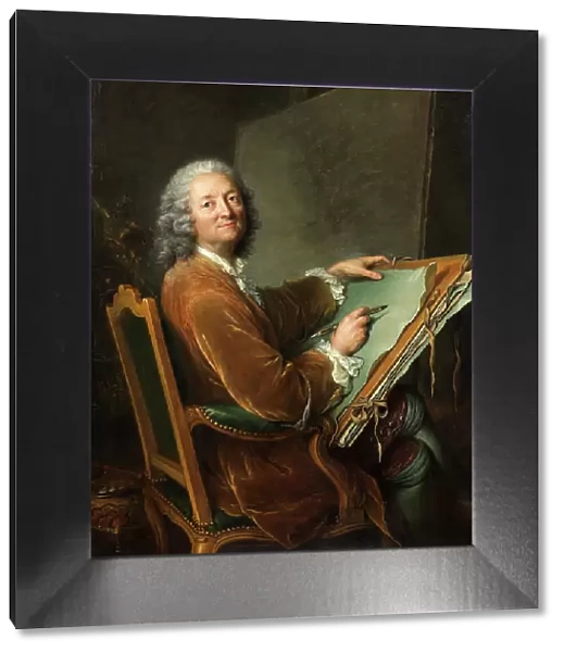 Portrait of the artist's father Hubert Drouais (1699-1767), c18th century. Creator: Francois Hubert Drouais