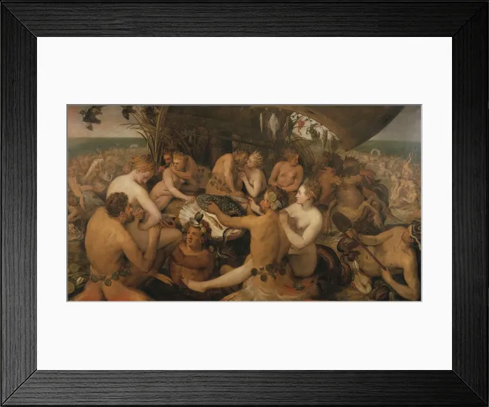Framed Print : The Feast of the Seagods, 1561. Creator: Frans Floris
