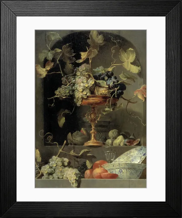 Framed Print : Still Life with Fruit Bowl in a Niche. Creator: Frans Snyders Framed Print : Still Life with Fruit Bowl in a Niche. Creator: Frans Snyders