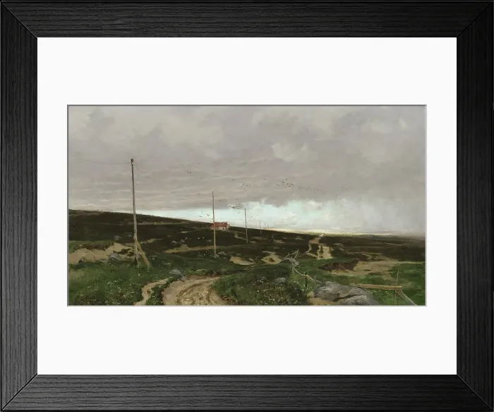 Framed Print : On the coast. Motif from Jaeren, Norway, 1879. Creator: Frits Thaulow Framed Print : On the coast. Motif from Jaeren, Norway, 1879. Creator: Frits Thaulow