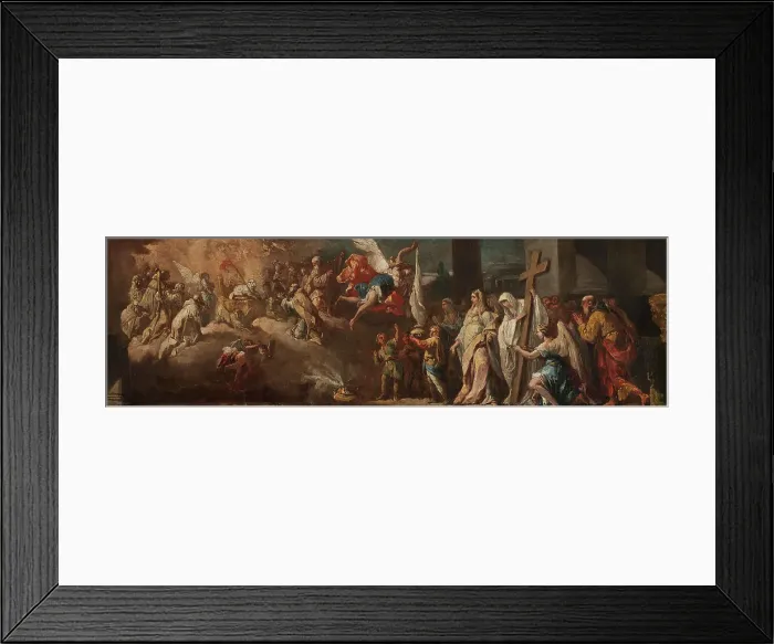 Framed Print : The Adoration of the Lamb. Study, early-mid 18th century. Creator: Gaspare Diziani Framed Print : The Adoration of the Lamb. Study, early-mid 18th century. Creator: Gaspare Diziani