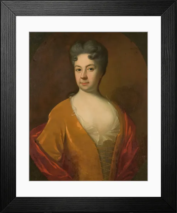 Framed Print : Sophia Elisabet Weber, 1659-1730, married to Elias Brenner, c18th century. Creator: Georg Engelhard Schroder Framed Print : Sophia Elisabet Weber, 1659-1730, married to Elias Brenner, c18th century. Creator: Georg Engelhard Schroder