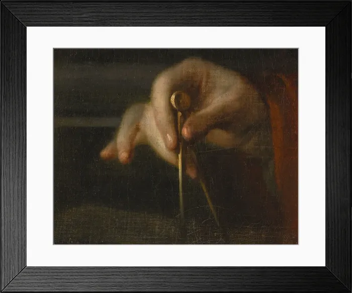 Framed Print : Study of a Hand, early-mid 18th century. Creator: Georg Engelhard Schroder Framed Print : Study of a Hand, early-mid 18th century. Creator: Georg Engelhard Schroder