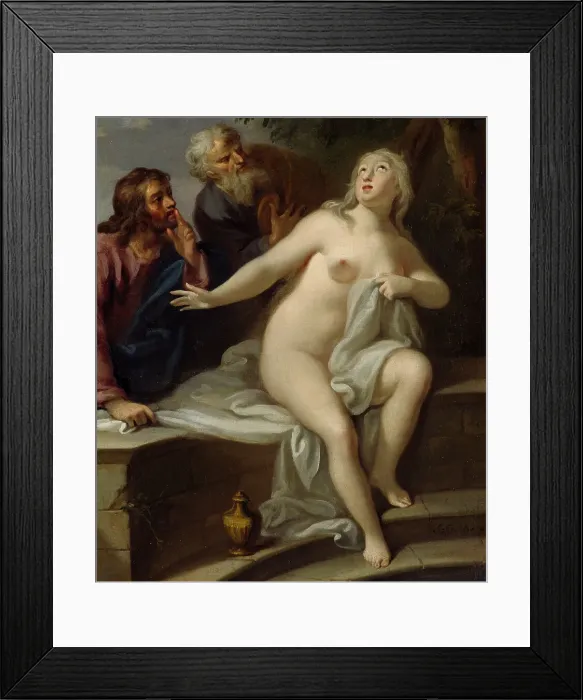 Framed Print : Susanna and the Elders, early-mid 18th century. Creator: Georg Engelhard Schroder Framed Print : Susanna and the Elders, early-mid 18th century. Creator: Georg Engelhard Schroder