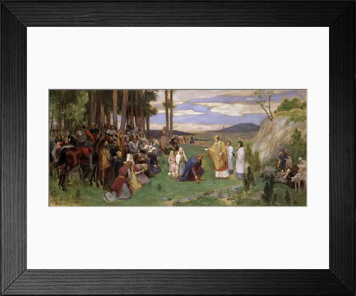 Framed Print : Ansgar Preaching Christianity, late 19th-early 20th century. Creator: Georg Pauli Framed Print : Ansgar Preaching Christianity, late 19th-early 20th century. Creator: Georg Pauli