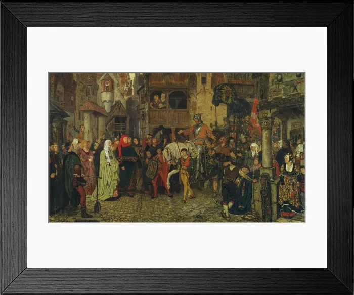 Framed Print : The Entry of Sten Sture the Elder into Stockholm, 1864. Creator: Georg von Rosen