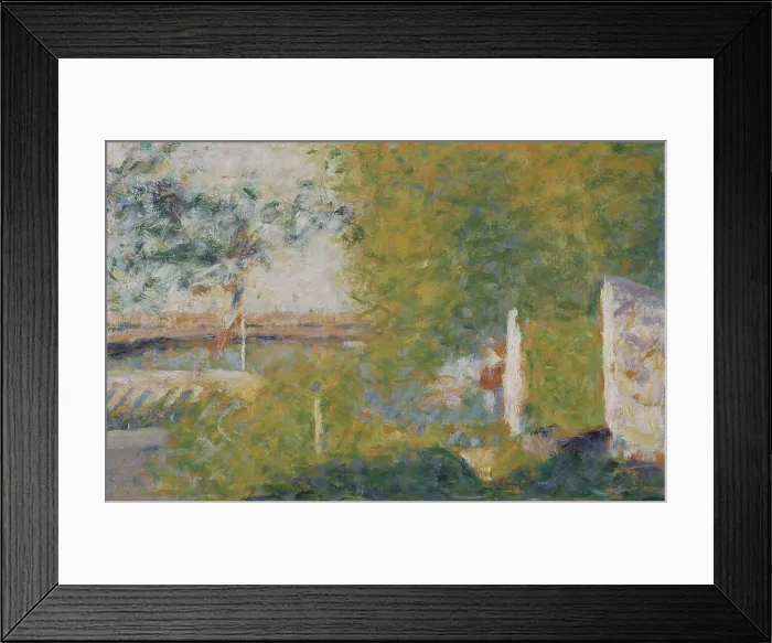 Framed Print : The Bridge at Bineau. Creator: Georges-Pierre Seurat