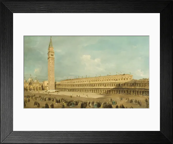 Framed Print : Piazza San Marco in Venice, late 18th-early 19th century. Creator: Giacomo Guardi Framed Print : Piazza San Marco in Venice, late 18th-early 19th century. Creator: Giacomo Guardi