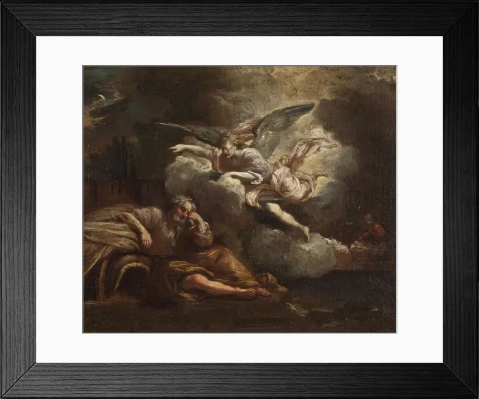 Framed Print : The Dream of Joseph, 17th century. Creator: Giovanni Battista Pace Framed Print : The Dream of Joseph, 17th century. Creator: Giovanni Battista Pace